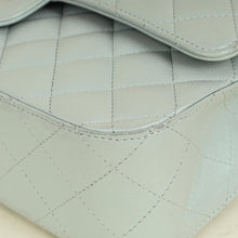 Chanel Perl Blue CC Classic 11,12 Double Flap Medium Bag