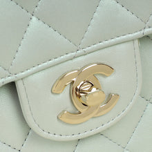 Chanel Perl Blue CC Classic 11,12 Double Flap Medium Bag