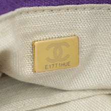 Chanel Violet CC Deauville Medium Tote Bag