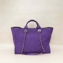 Chanel Violet CC Deauville Medium Tote Bag