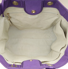 Chanel Violet CC Deauville Medium Tote Bag