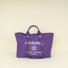 Chanel Violet CC Deauville Shopping Tote Bag
