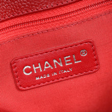 Chanel Red Grand Shopping Tote (GST) Medium Bag
