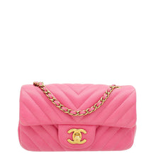 Chanel Pink CC Chevron Mini Bag