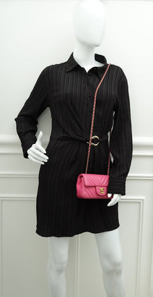 Chanel Pink CC Chevron Mini Bag