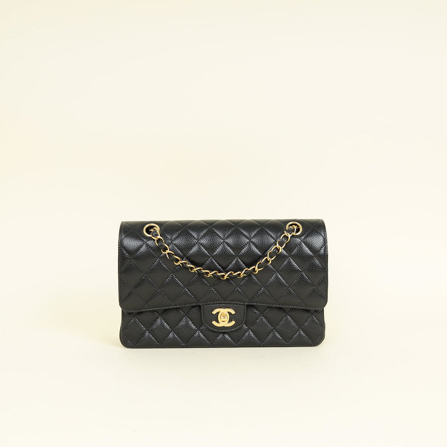 Chanel Black CC Classic 11.12 Double Flap Medium Bag
