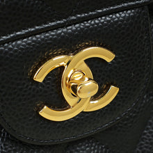 Chanel Black Classic Double Flap Jumbo Bag