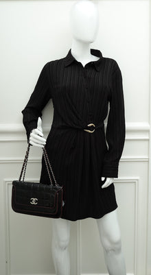 Chanel Bicolor CC Medium Chocolate Bar Flap Bag