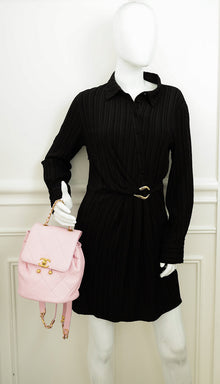 Chanel Pink CC Logo Backpack Small Bag