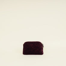 Chanel Violet CC Camellia Velvet Clutch With Chain
