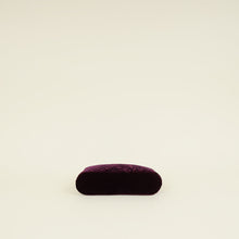 Chanel Violet CC Camellia Velvet Clutch With Chain