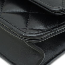 Chanel Black Logo Top Handle Wallet on Chain