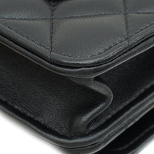 Chanel Black Logo Top Handle Wallet on Chain