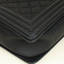 Chanel Black Le Boy Nubuck Large Bag