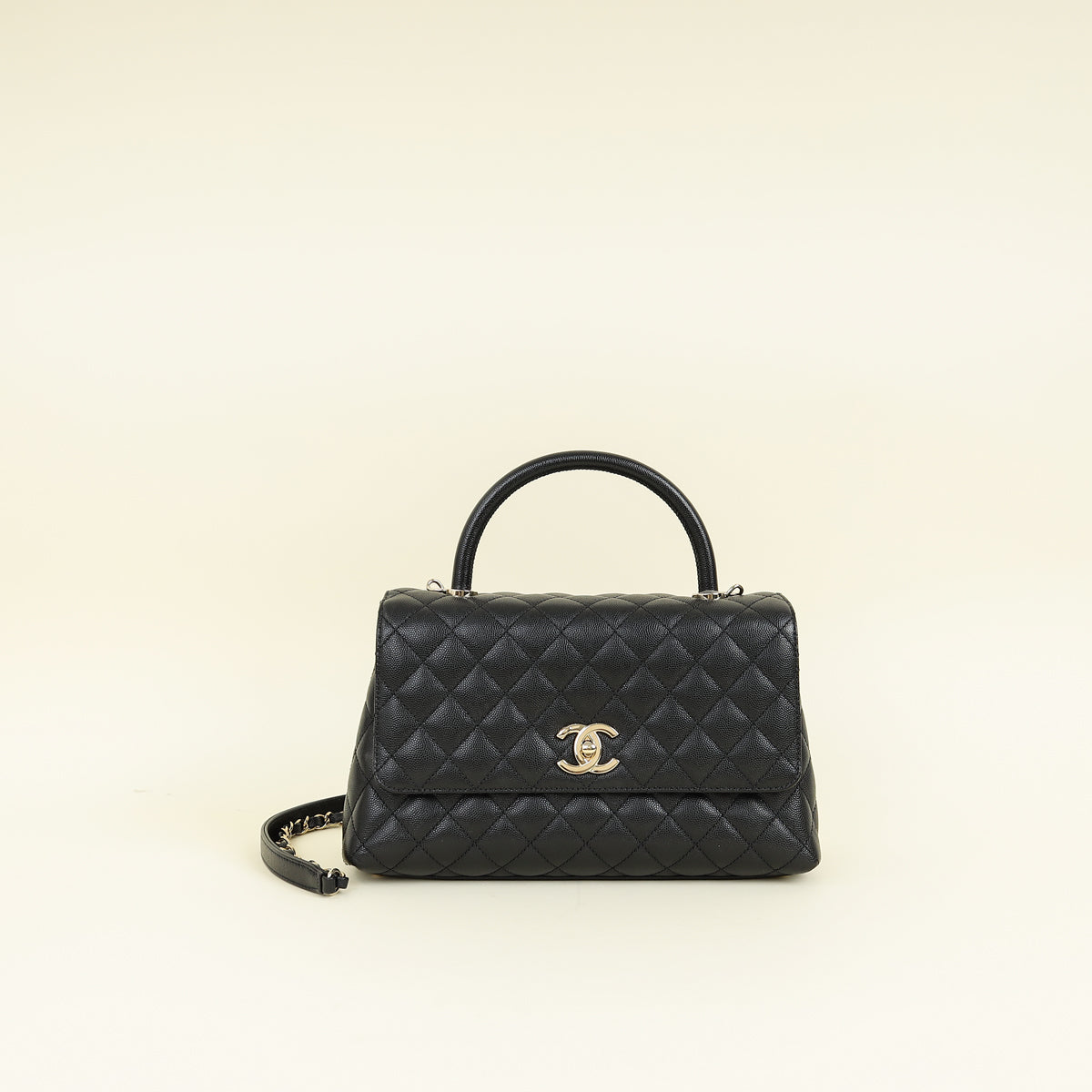 Chanel Black CC Coco Handle Flap Bag