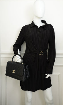 Chanel Black CC Coco Handle Flap Bag