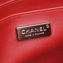 Chanel Red Classic Python Mini Rectangular Flap Bag