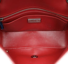 Chanel Red Classic Python Mini Rectangular Flap Bag