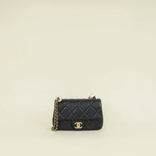 Chanel Black Double Pearly Flap Bag