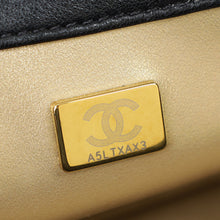 Chanel Black Double Pearly Flap Bag