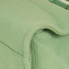 Chanel Green CC Deauville Mix Fabric Medium Tote Bag
