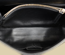 Chanel Black CC Coco Handle Caviar Bag with Lizard Handle
