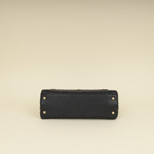 Chanel Black CC Coco Handle Caviar Bag with Lizard Handle