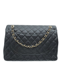 Chanel Black CC Classic Double Flap Maxi Bag