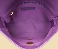 Chanel Purple CC Shiny Small Chain Melody Flap Bag