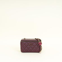 Chanel Burgundy CC Crush Small Vanity With Chain