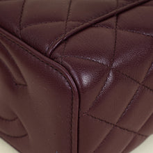 Chanel Burgundy CC Crush Small Vanity With Chain