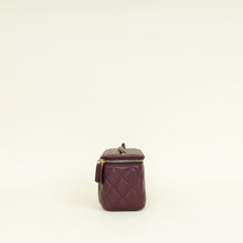 Chanel Burgundy CC Crush Small Vanity With Chain