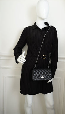 Chanel Black CC Classic Mini Rectangular Flap Bag