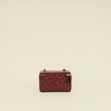 Chanel Burgundy CC Small Vanity Case