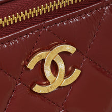 Chanel Burgundy CC Small Vanity Case