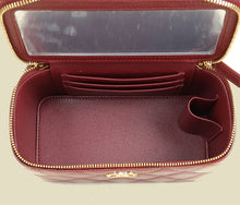 Chanel Burgundy CC Small Vanity Case
