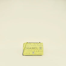 Chanel Yellow Green CC Perforated Logo Eyelet Flap Bag