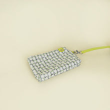 Chanel Yellow Green CC Perforated Logo Eyelet Flap Bag