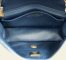 Chanel Blue CC Denim Classic Mini Flap Bag