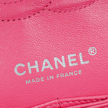 Chanel Pink Jersey Classic Double Flap Medium Bag