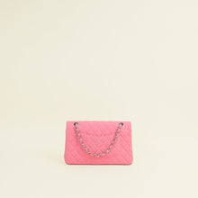 Chanel Pink Jersey Classic Double Flap Medium Bag