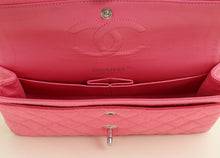 Chanel Pink Jersey Classic Double Flap Medium Bag