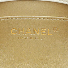 Chanel White CC Double Pearl Mini Flap Bag
