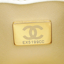 Chanel White CC Double Pearl Mini Flap Bag