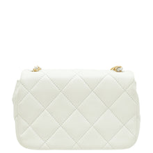 Chanel White CC Double Pearl Mini Flap Bag