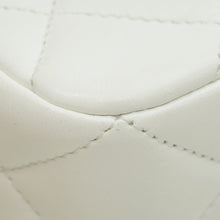 Chanel White CC Double Pearl Mini Flap Bag
