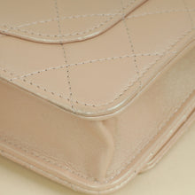 Chanel Metallic Pearly Pink CC Classic Wallet on Chain