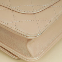 Chanel Metallic Pearly Pink CC Classic Wallet on Chain