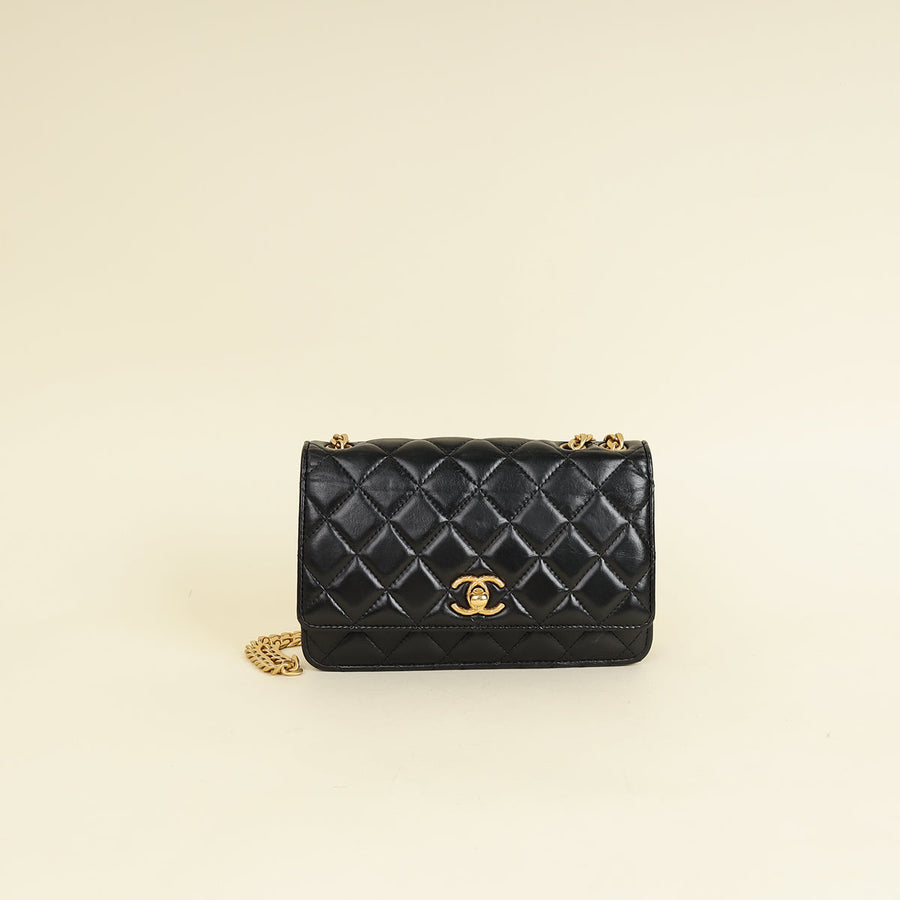Chanel Black Pillow Crush Wallet on Chain