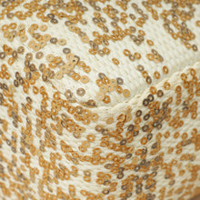 Chanel Bicolor Raffia Sequins Single Flap Jumbo Bag